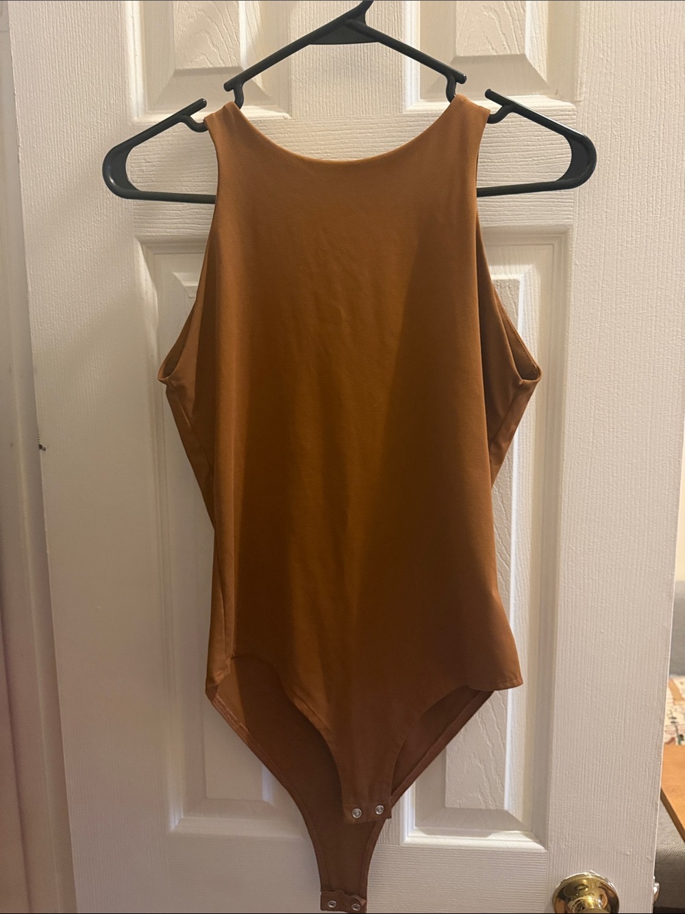 ReoRia Rust Brown High Neck Bodysuit